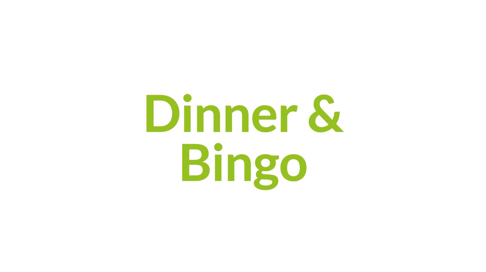 Dinner und Bingo – 22.10.2026